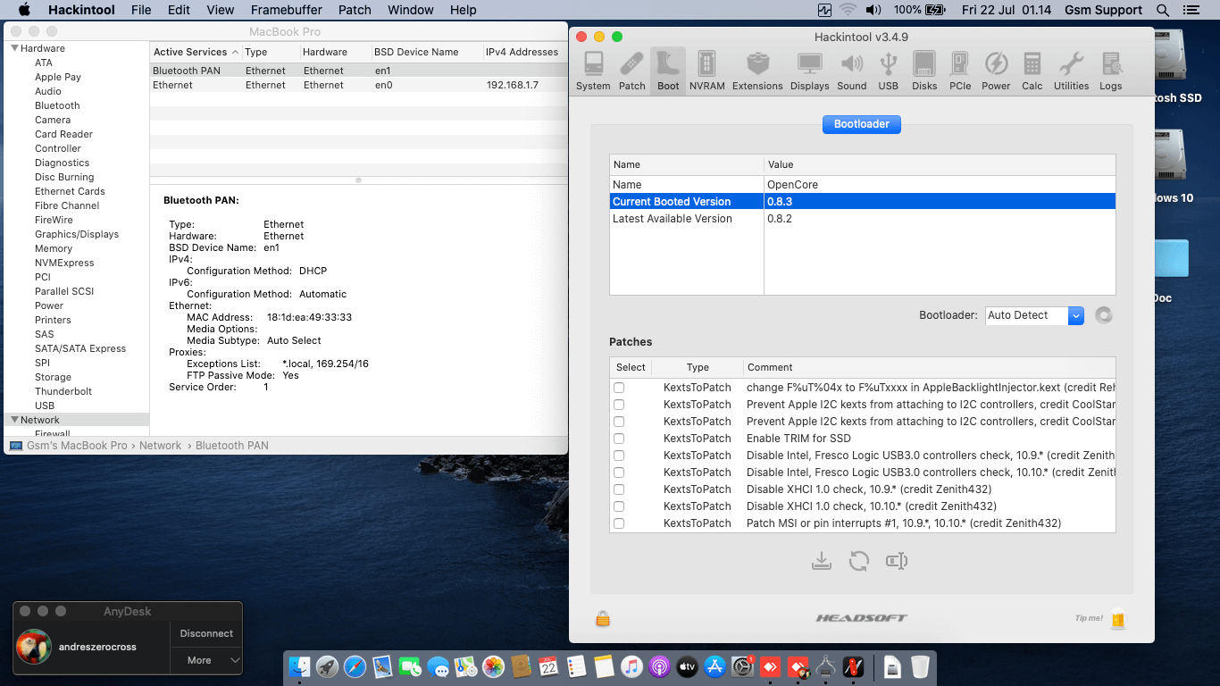 HP ProBook 240 G6 2nd [KabyLake   Intel HD 620 + I2C]   OpenCore 9